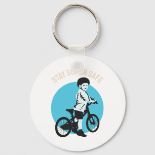 Porte-clés Sécurité des vélos pour enfants - Restez super pru