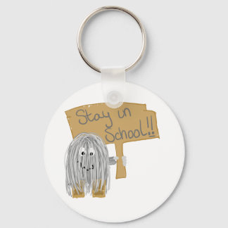 Porte-clés Séjour gris à l'école