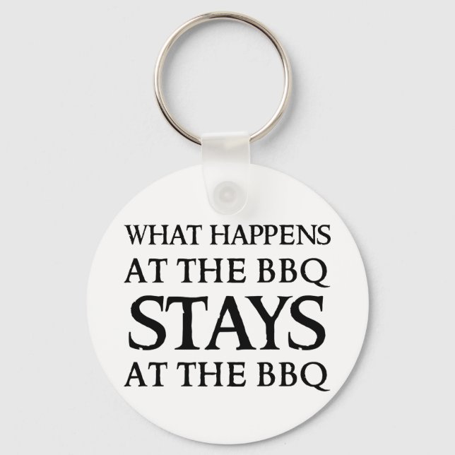 PORTE-CLÉS SÉJOURNE AU BBQ (Recto)
