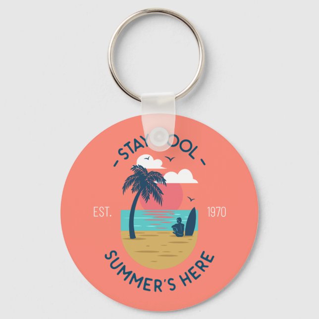 Porte-clés Séjournez Cool Summer's Here Beach Sunset (Recto)