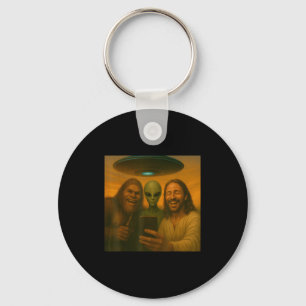 Porte-clés Selfie Bigfoot Jésus Alien - Cryptid Funny Sasquas