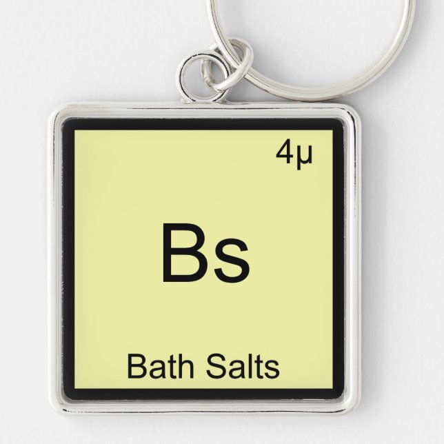 Porte-clés Sels de bain - Élément drôle de mème de chimie (Devant)