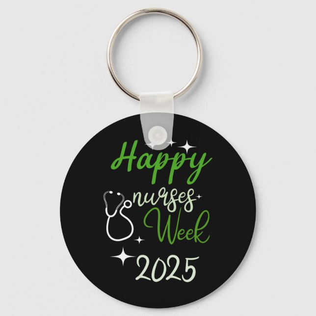 Porte-clés Semaine d'appréciation des infirmières - Joyeuses  (Recto)