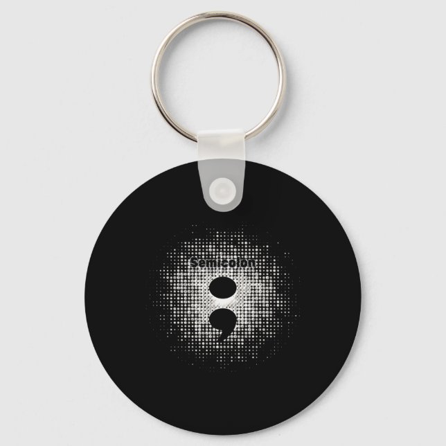 Porte-clés Semicolon - Sticker pour l'esprit guerrier (Recto)