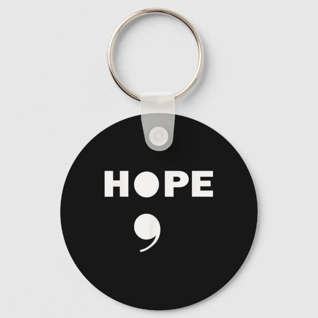 Porte-clés Semicolon Suicide Awareness For A Mental Supporter (Recto)