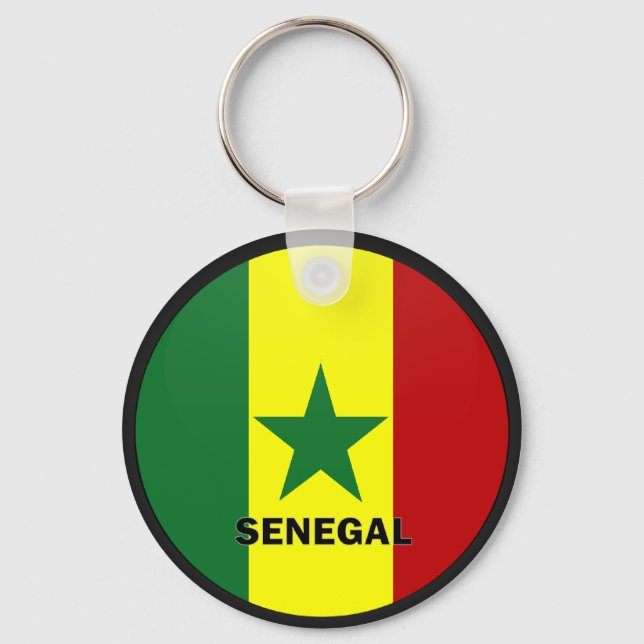 Porte-clés Senegal Roundel quality Flag (Recto)