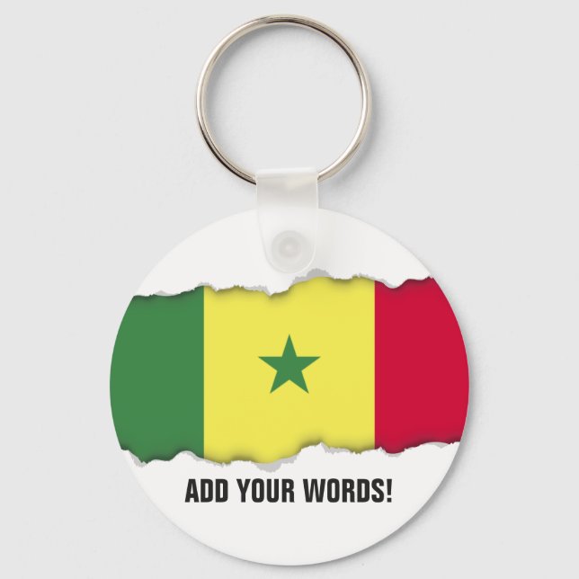 Porte-clés Senegalese Flag (Recto)