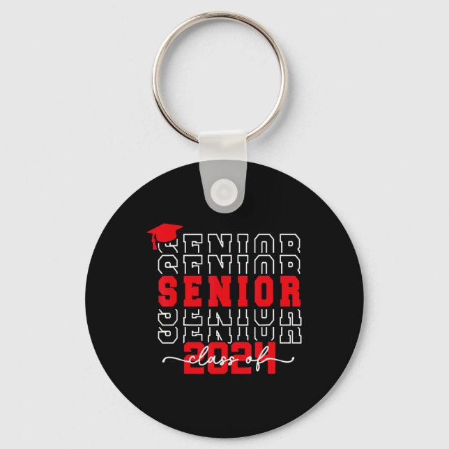 Porte-clés Senior 2024 Class Of 2024 Back To School Graduatio (Recto)