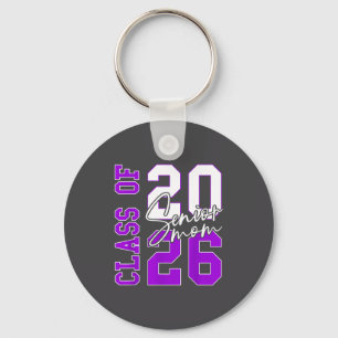 Porte-clés Senior 2026 Cl de 2026 Violet Diplômé 2026 Seni