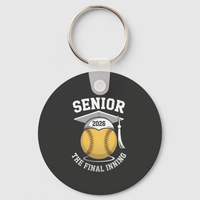 Porte-clés Senior The Final Inning 2026 Softball Graduation (Recto)