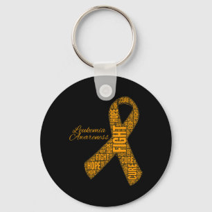 Porte-clés Sensibilisation à la leucémie Orange Ribbon Lutte