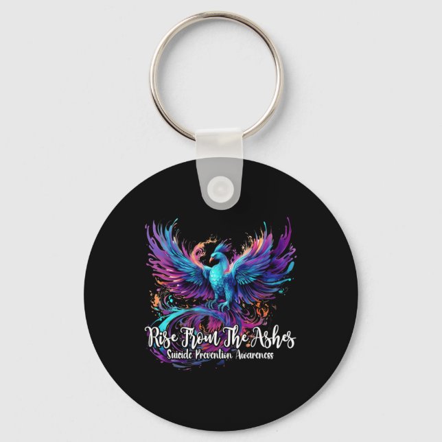 Porte-clés Sensibilisation À La Prévention Du Suicide Phoenix (Recto)
