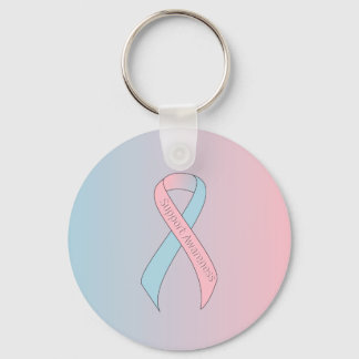 Porte-clés Sensibilisation à la prise en charge du ruban rose