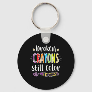 Porte-clés Sensibilisation à la santé Crayons cassés toujours