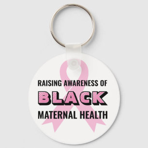 Porte-clés Sensibilisation à la santé maternelle noire