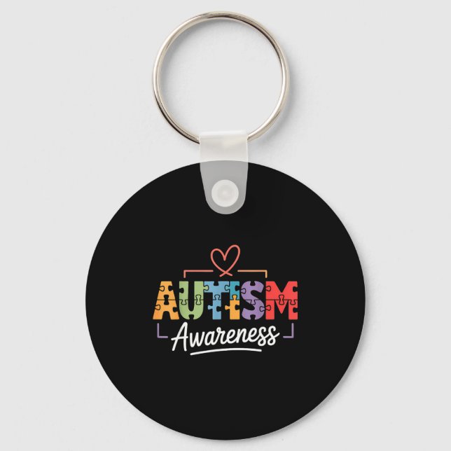 Porte-clés Sensibilisation à l'autisme  (Recto)