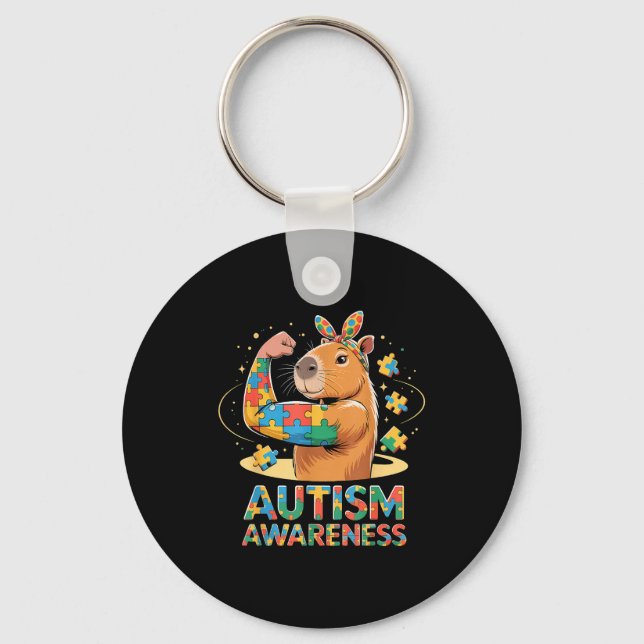 Porte-clés Sensibilisation à l'autisme  (Recto)