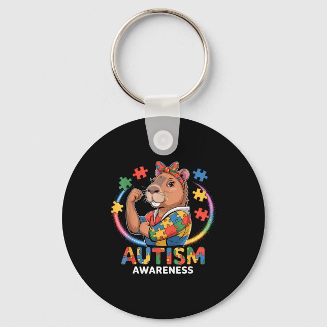 Porte-clés Sensibilisation à l'autisme  (Recto)