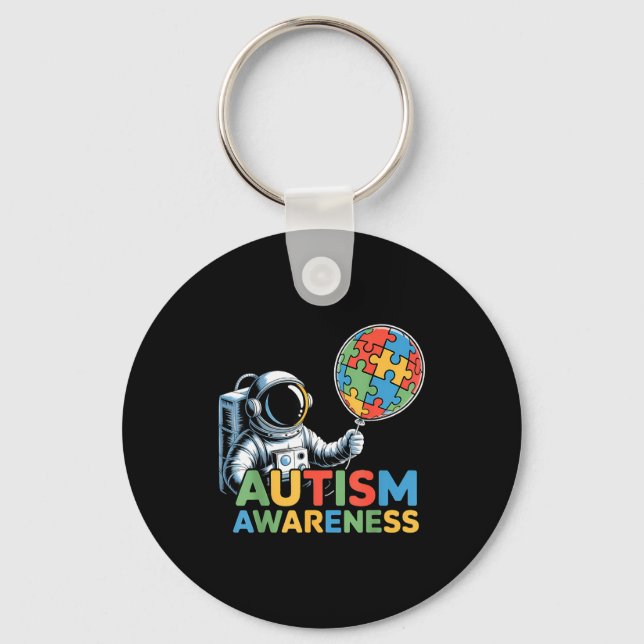 Porte-clés Sensibilisation à l'autisme autiste  (Recto)