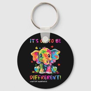 Porte-clés Sensibilisation à l'autisme Éléphant Mignon Animal