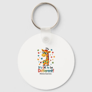 Porte-clés Sensibilisation à l'autisme Girafe Mignon Animal C