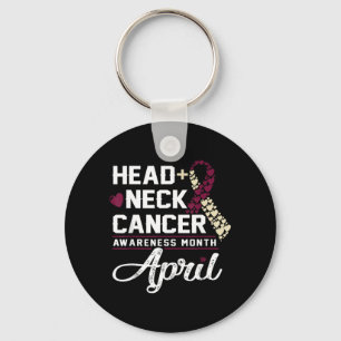 Porte-clés Sensibilisation au cancer de la tête et du cou
