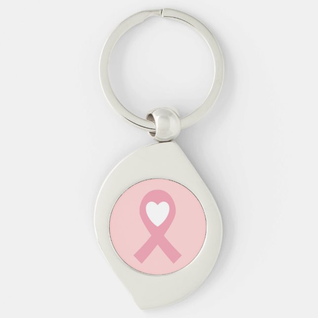 Porte-clés Sensibilisation au cancer du sein (Devant)