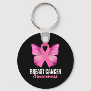 Porte-clés Sensibilisation au cancer du sein Beurre à ruban r