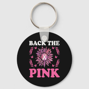 Porte-clés Sensibilisation au cancer du sein rose M
