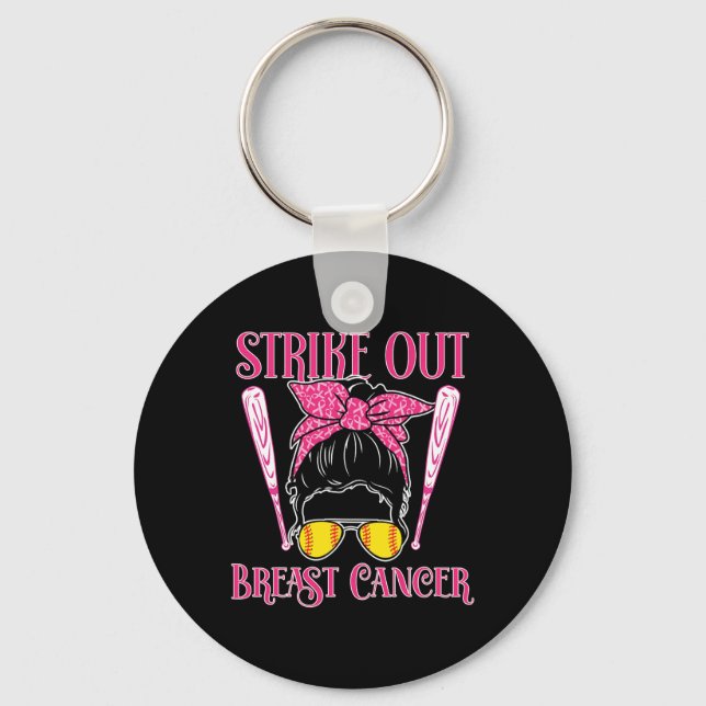 Porte-clés Sensibilisation au cancer du sein - Softll Strike  (Recto)