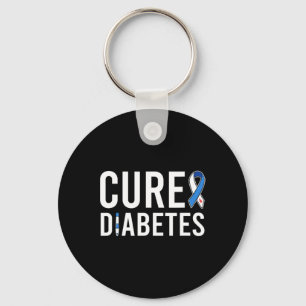 Porte-clés Sensibilisation au diabète Ruban Cure Type 1 Diabè