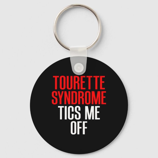 Porte-clés Sensibilisation au syndrome de Tourette Les tics d (Recto)
