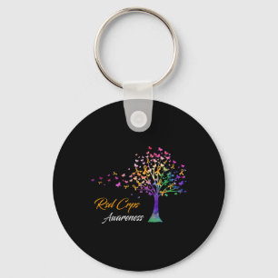 Porte-clés Sensibilisation aux CRPS du ruban de l'arbre