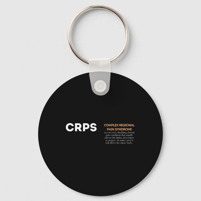 Porte-clés Sensibilisation aux Crps - syndrome de douleur rég (Recto)