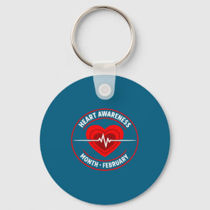 Porte-clés Sensibilisation aux maladies cardiaques 