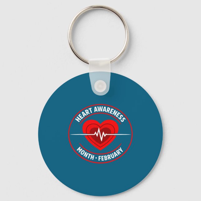 Porte-clés Sensibilisation aux maladies cardiaques  (Recto)