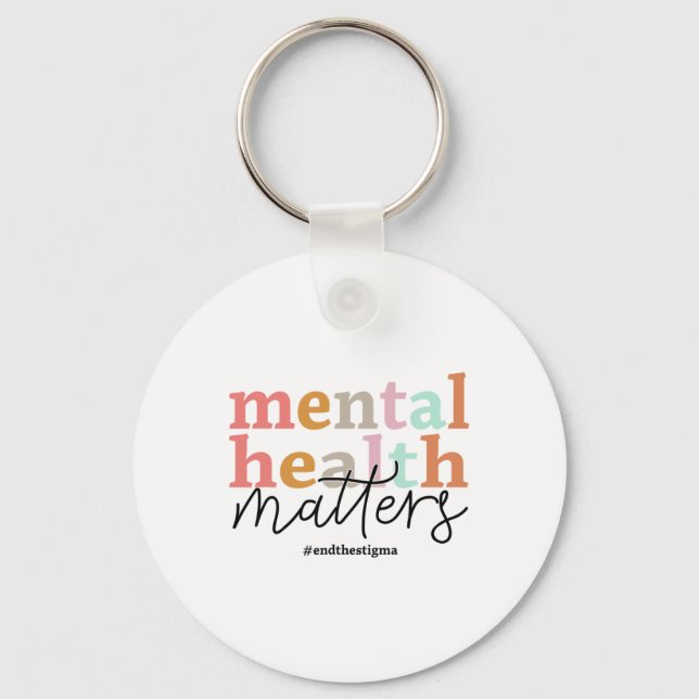 Porte-clés Sensibilisation aux problèmes de santé Psychologue (Recto)