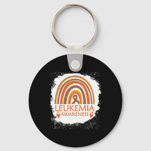 Porte-clés Sensibilisation Bleu arc-en-ciel Orange Ribbon Hom