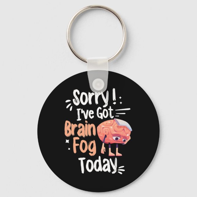 Porte-clés Sensibilisation Et Fibro Fog Fibromyalgie Brain Fo (Recto)
