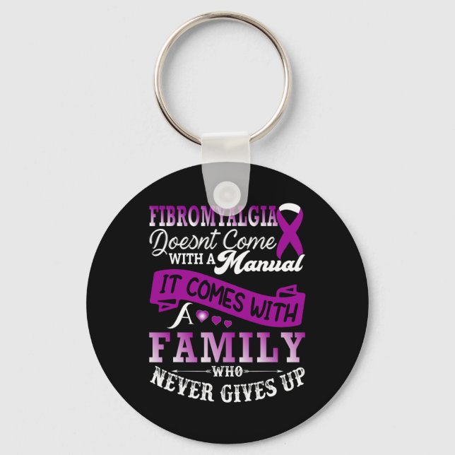 Porte-clés Sensibilisation Famille Violet Ribbon Support 1 (Recto)