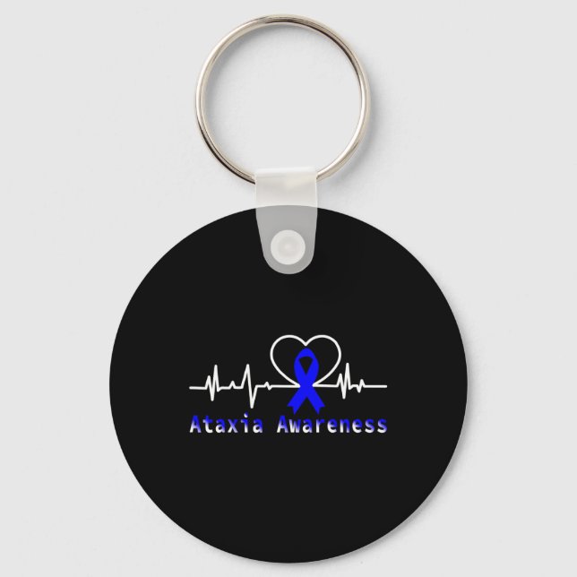 Porte-clés Sensibilisation Heartbeat Warrior Support (Recto)