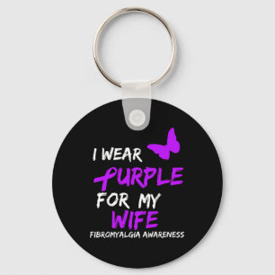 Porte-clés Sensibilisation Je Porte Du Violet Pour La Femme 2