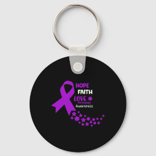 Porte-clés Sensibilisation L'Espoir Foi Amour Fibromyalgie Aw