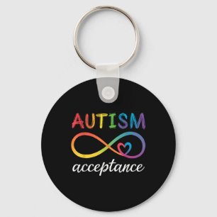 Porte-clés Sensibilisation sur l'autisme Acceptation Infinity
