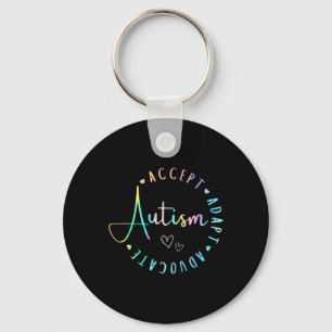 Porte-clés Sensibilisation sur l'autisme Accepter Adapt Advoc