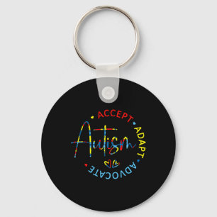 Porte-clés Sensibilisation sur l'autisme Accepter Adapt Advoc