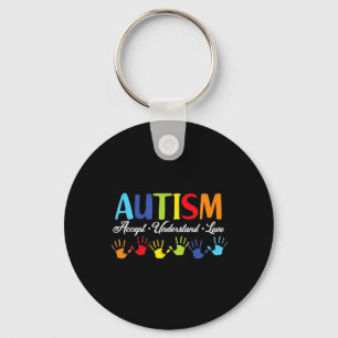 Porte-clés Sensibilisation sur l'autisme Accepter Comprendre 