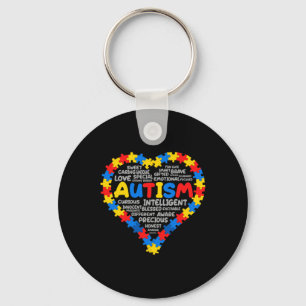 Porte-clés Sensibilisation sur l'autisme Autisme Coeur Autism