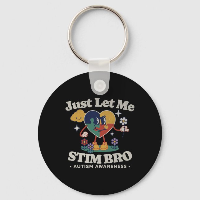 Porte-clés Sensibilisation sur l'autisme Support Stimming Cut (Recto)