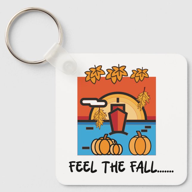 Porte-clés Sentez la beauté automne automne saison (Recto)